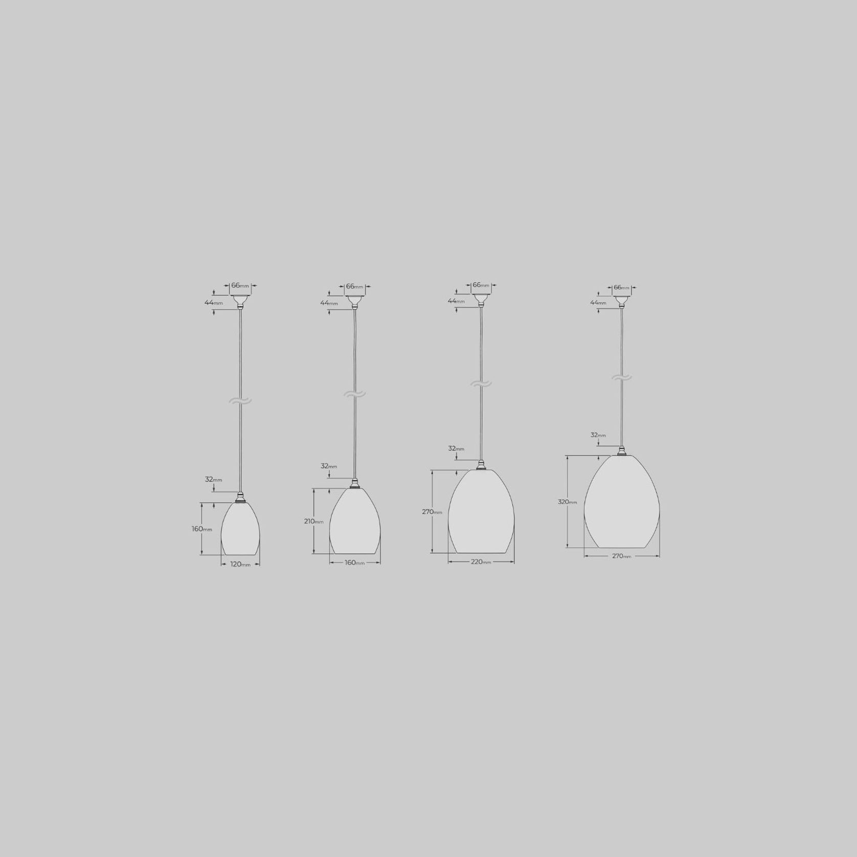 Jules Fine Ribbed Glass Pendant gallery detail image