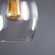 Jules Fine Ribbed Glass Pendant gallery detail image