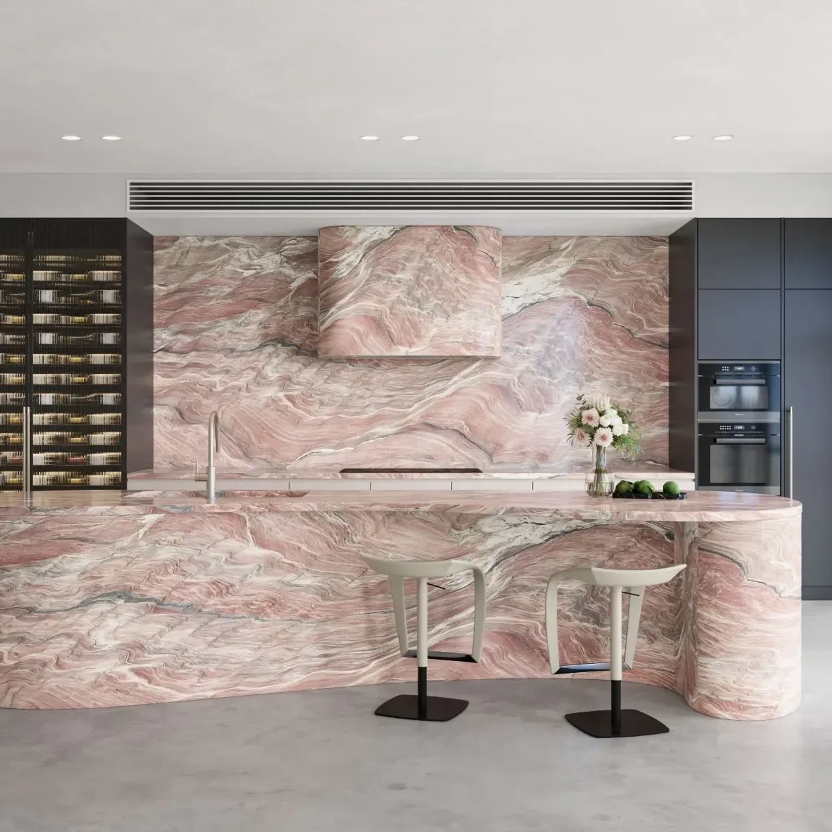 Red Silk Marble Benchtop gallery detail image