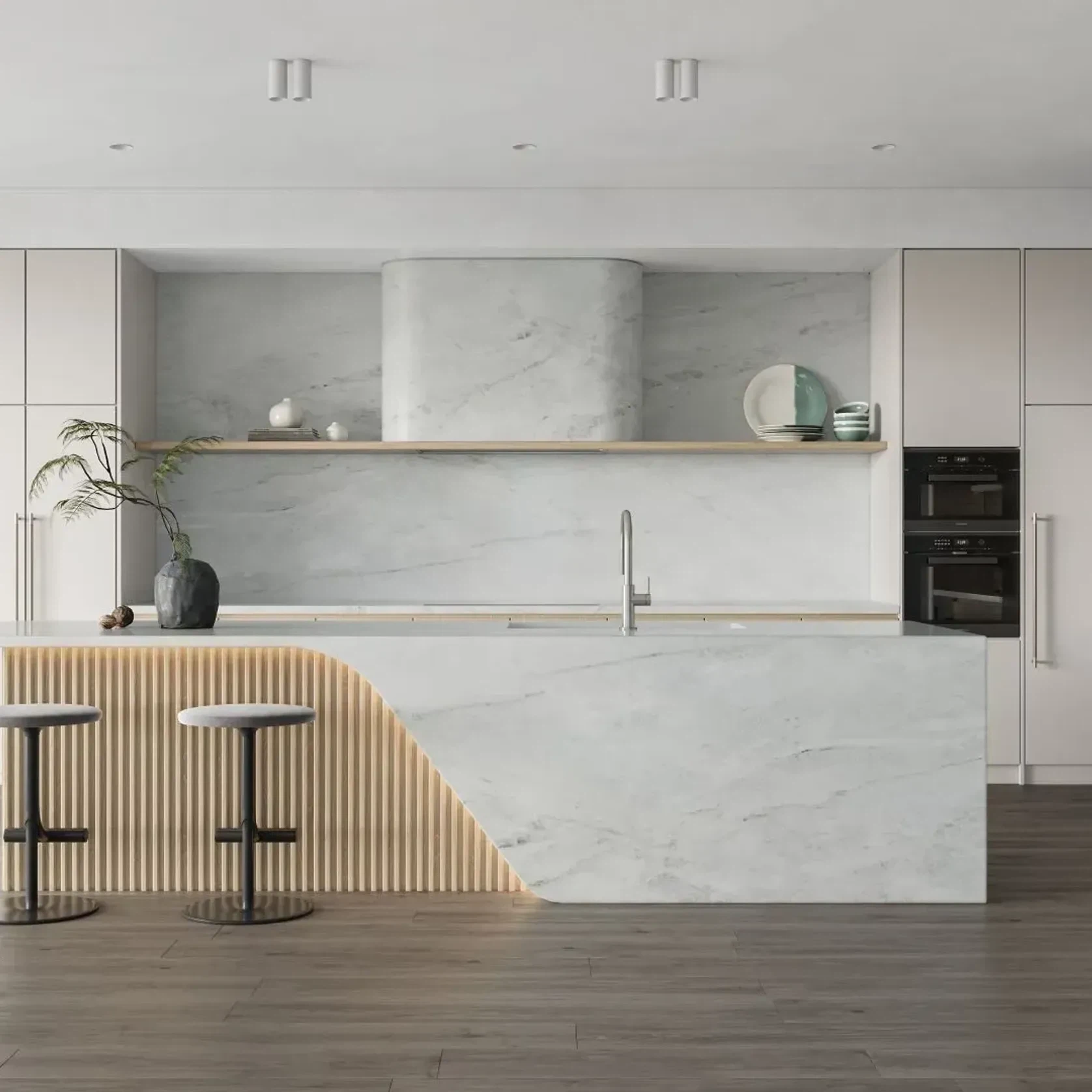 Santorini Marble Benchtop gallery detail image