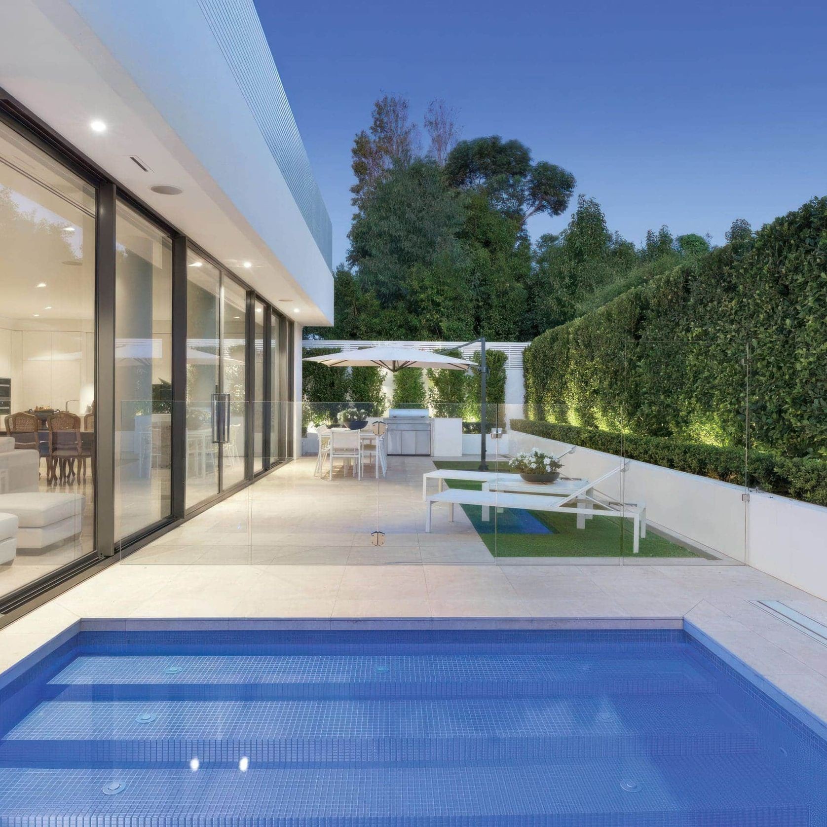 Savana Light Brushed Limestone Pool Coping gallery detail image