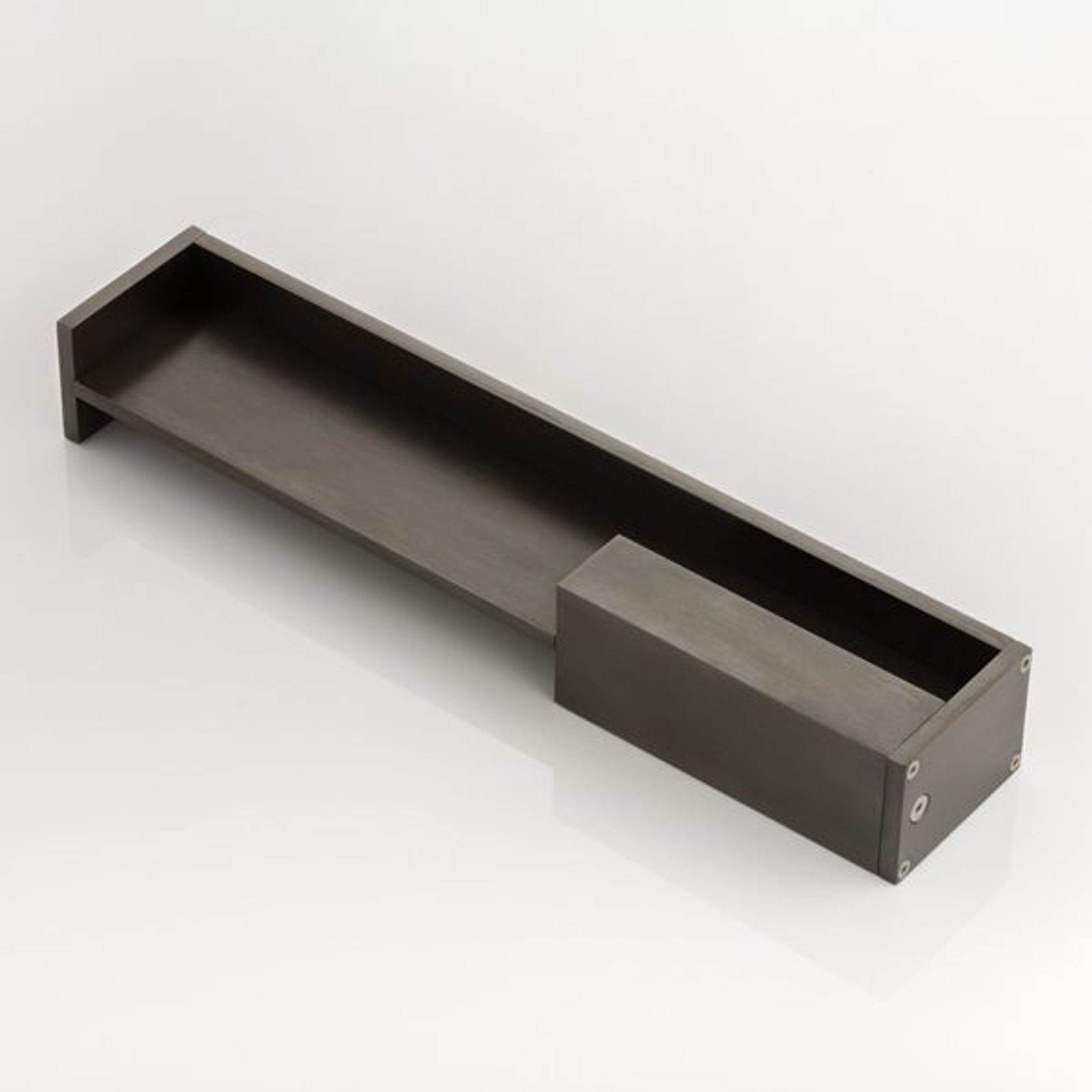 Joseph Giles - Rectangular Solid Brass Recessed Pull With End Pull gallery detail image