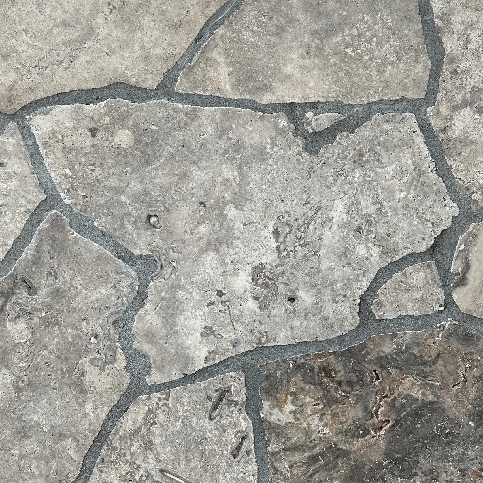 Silver Travertine Crazy Paving gallery detail image