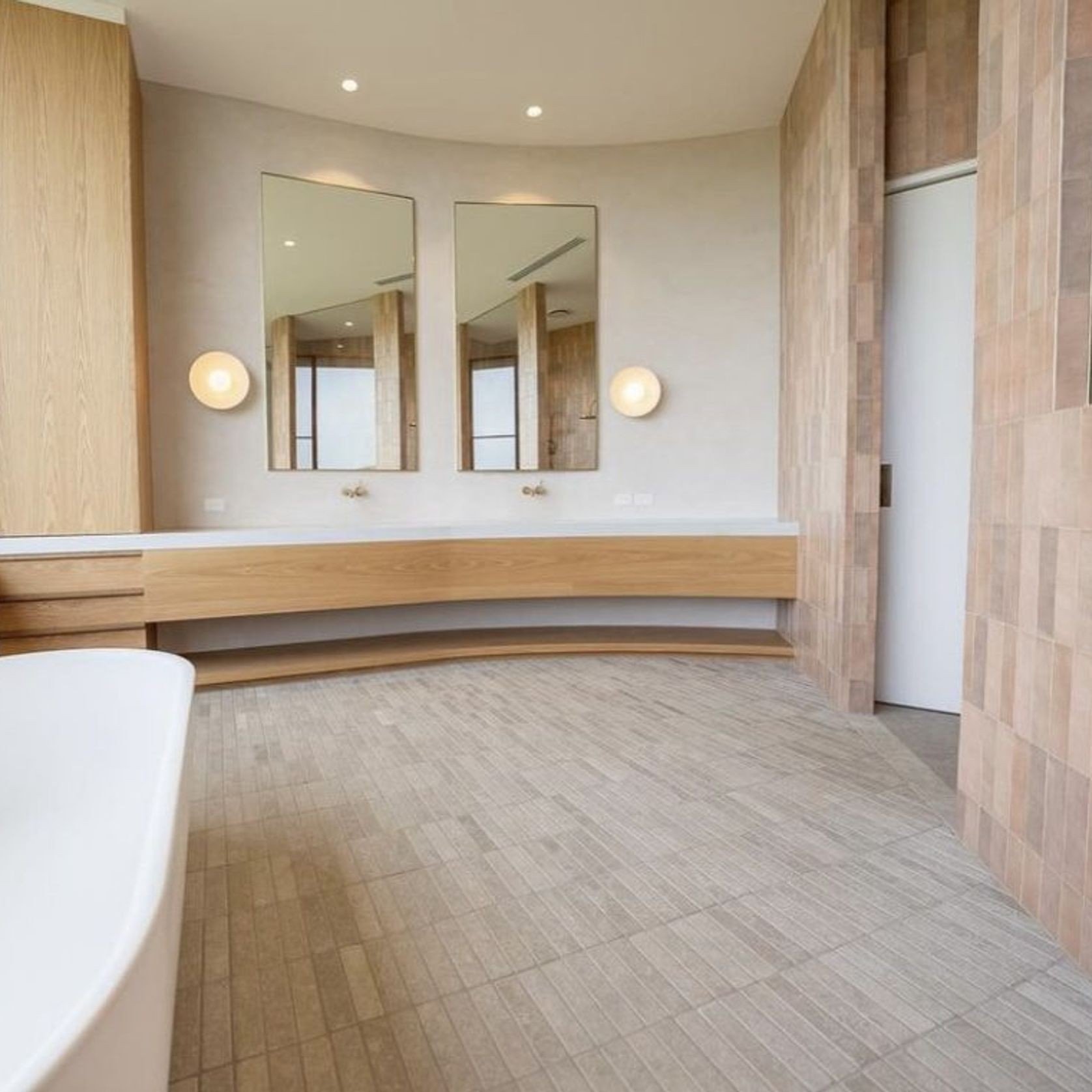 Sinai Pearl Brushed Limestone Tiles gallery detail image