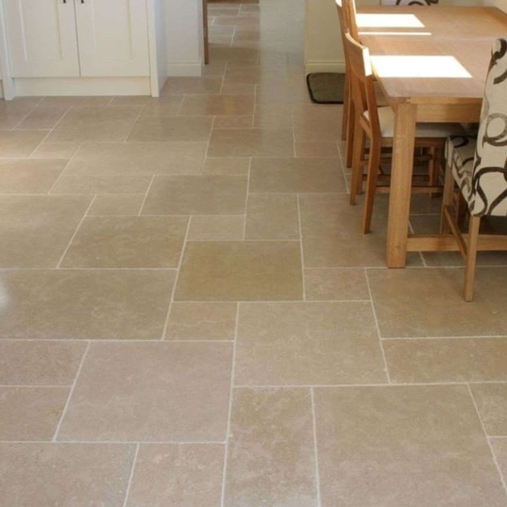 Sinai Pearl Brushed Limestone Tiles gallery detail image