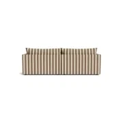 Sidney Slipcover 4 Seater Chaise Sofa - Marnie Coconut Stripe gallery detail image