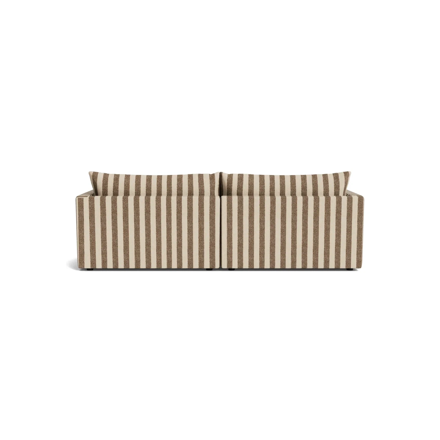 Sidney Slipcover 4 Seater Sofa - Marnie Coconut Stripe gallery detail image
