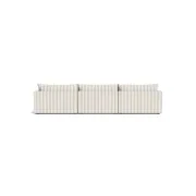 Sidney Slipcover 5 Seater Chaise Sofa - Marnie Sand Stripe gallery detail image