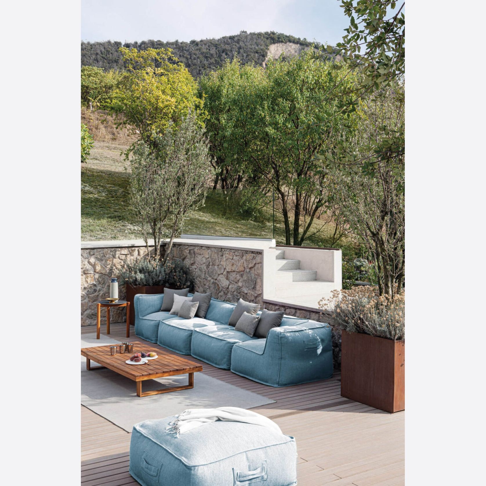 Soft 60 Square Outdoor Pouf by Atmosphera gallery detail image