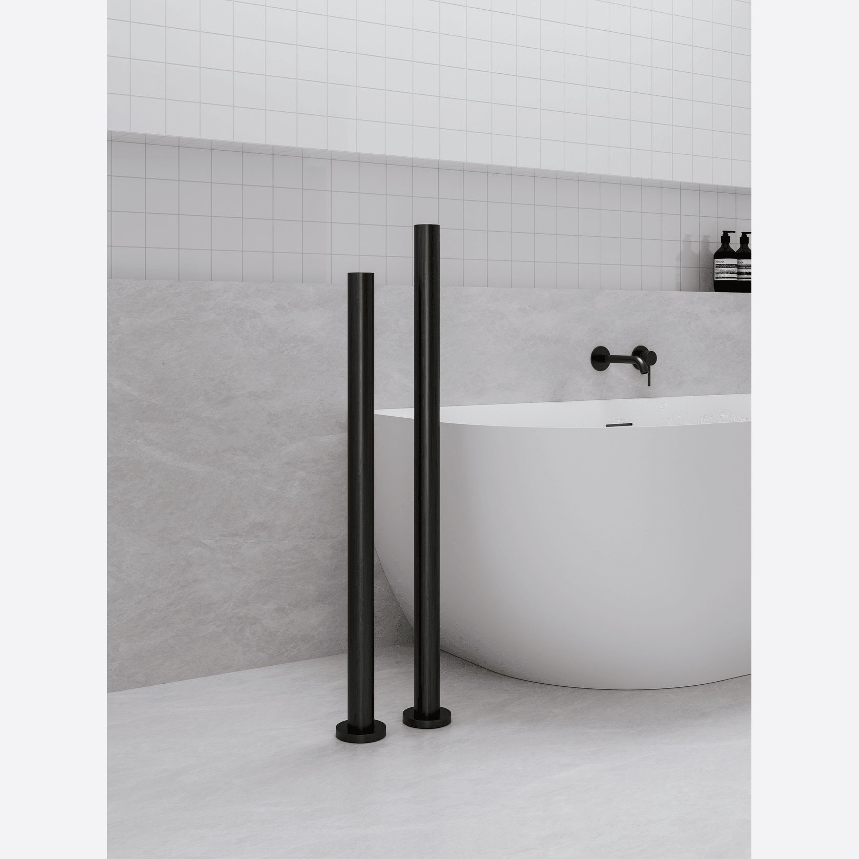 Pure Floorstanding Heated Towel Rail 1100 gallery detail image