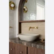Titanium Vein Cut Travertine Benchtop gallery detail image