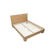 Weave Queen Bed - Oak gallery detail image
