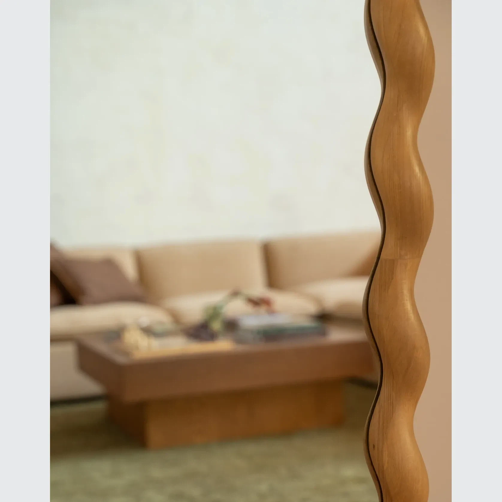Twirl Floor Mirror - Oak gallery detail image