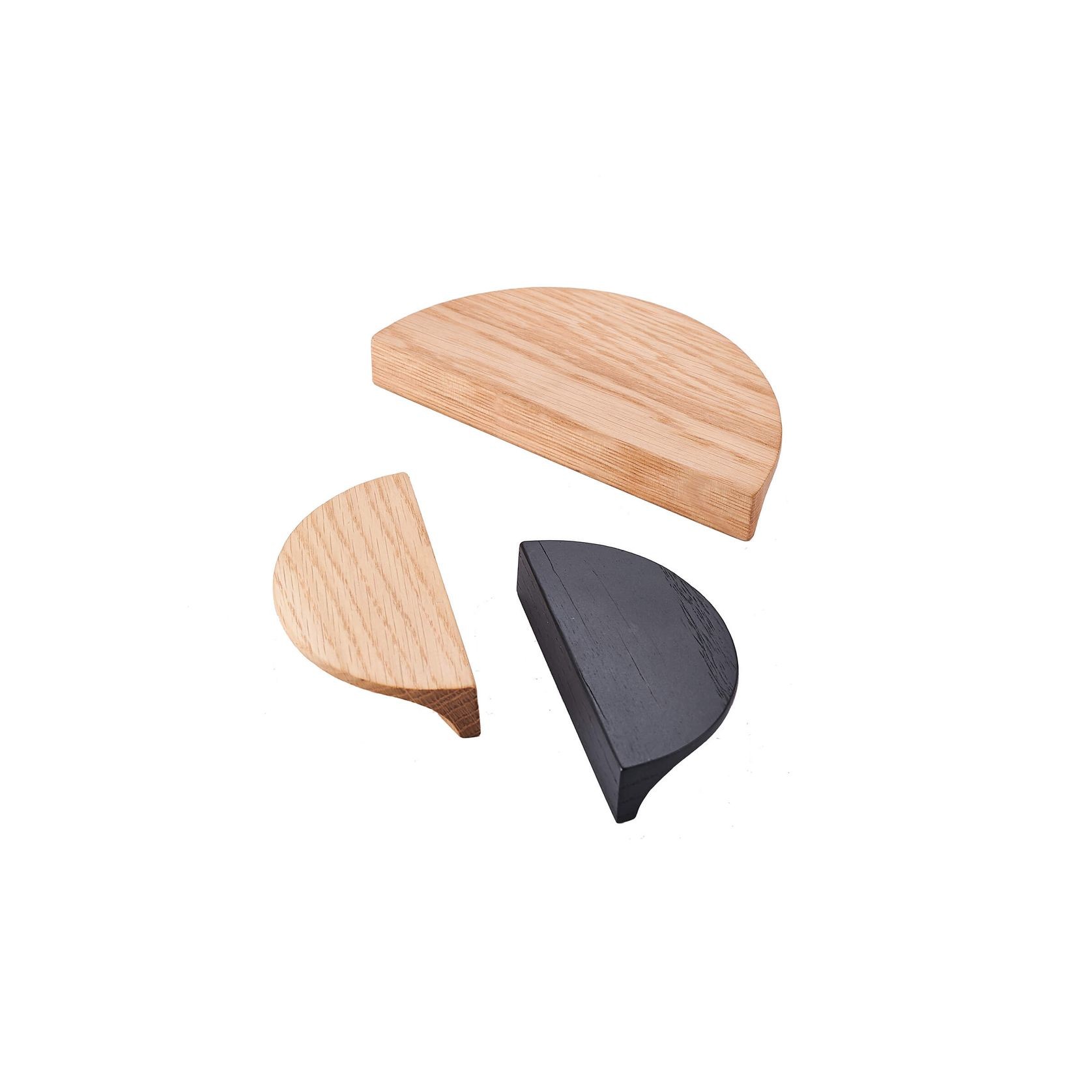 Ballina Timber Half Moon Kitchen Handles gallery detail image