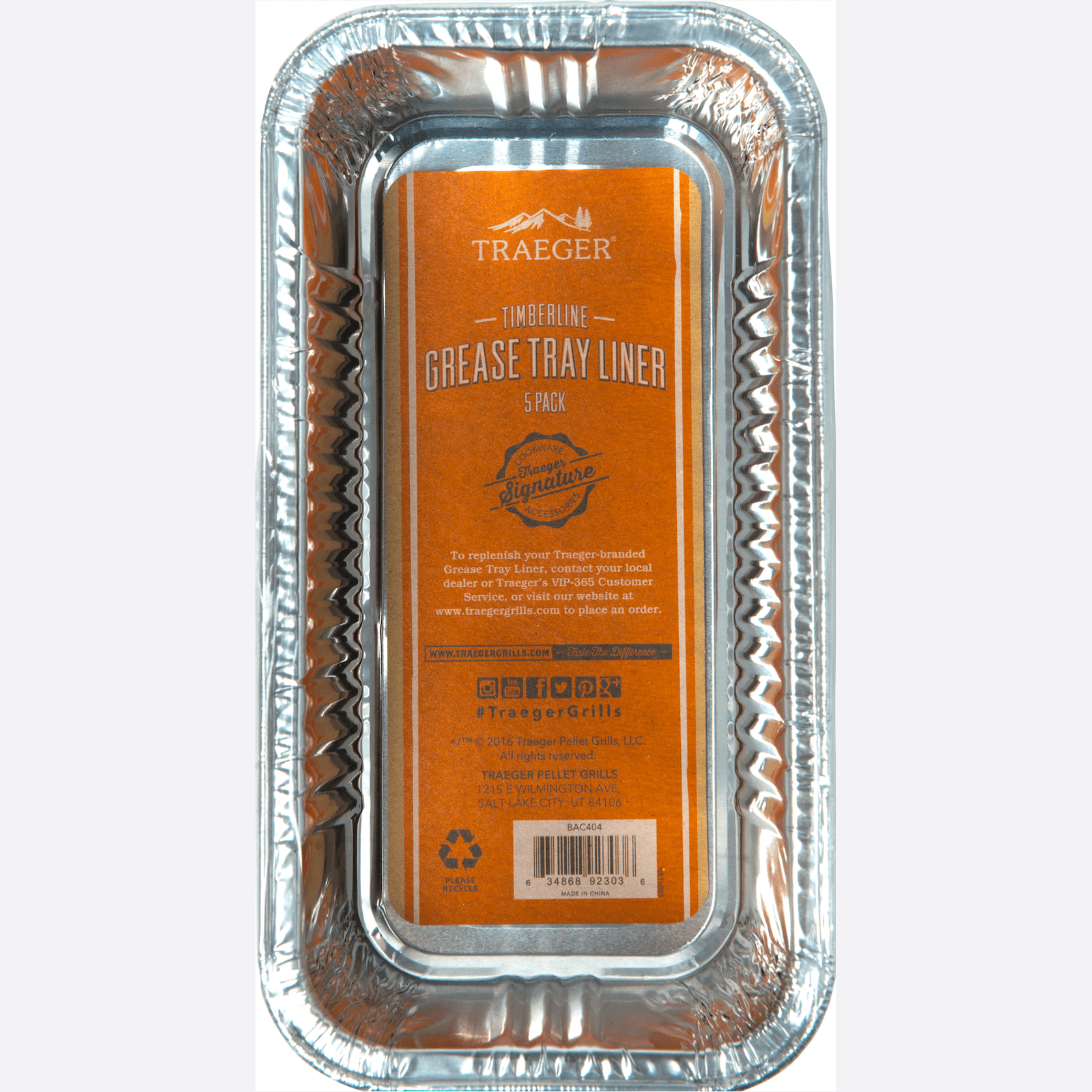 Traeger Timberline Grease Tray Liner - 5 Pack gallery detail image