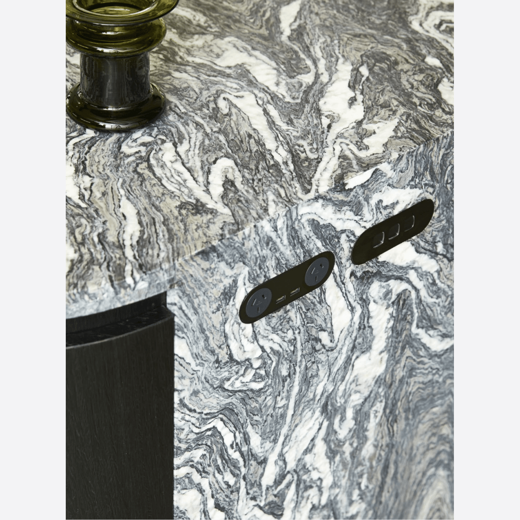 13 Carbon 4 Gang Switch Grid Faceplate gallery detail image