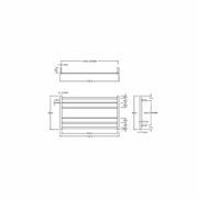 Round Heated Towel Ladder 600x1050mm gallery detail image