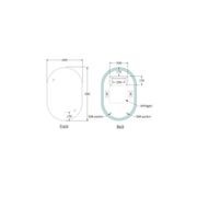 Code Solace Oval Led Mirror gallery detail image