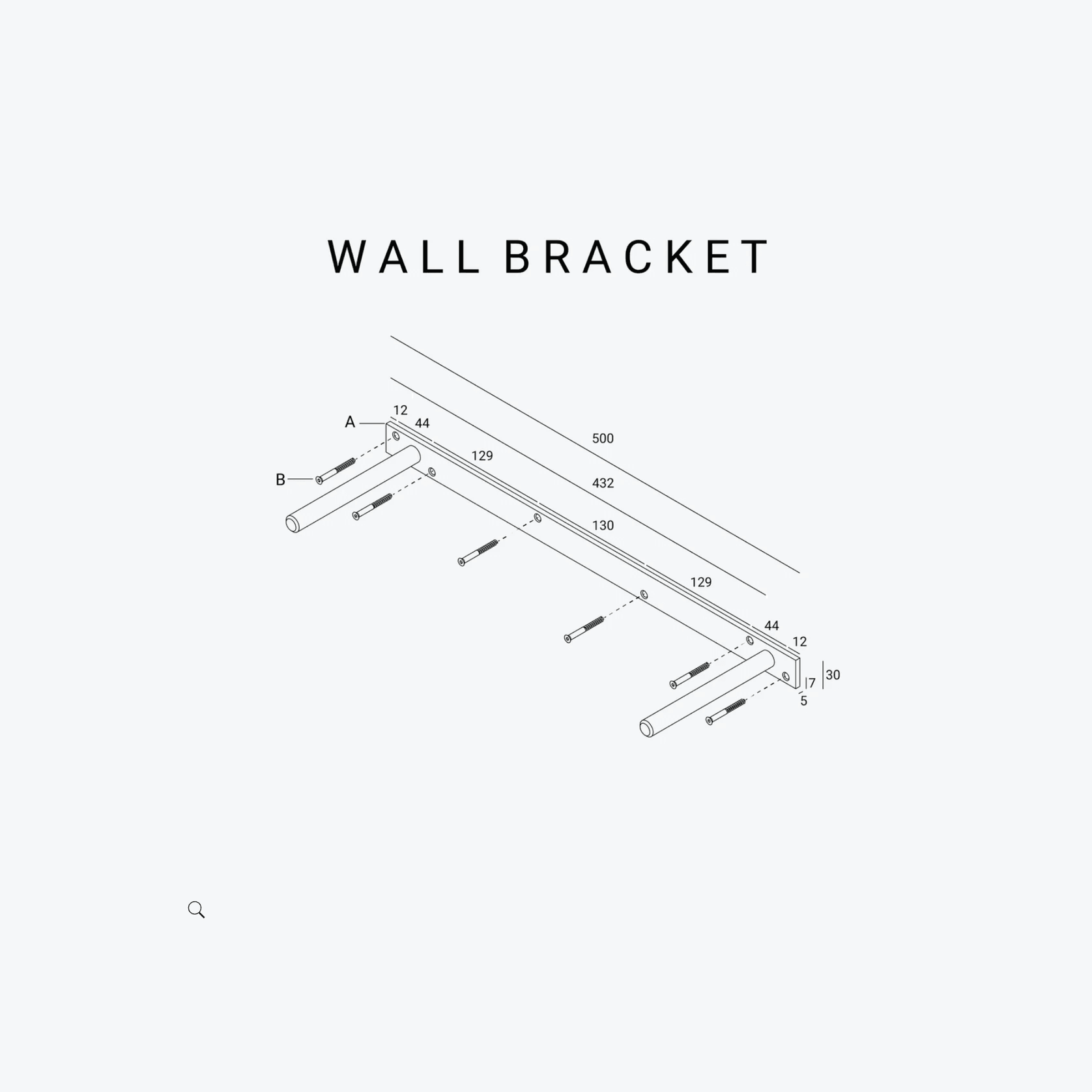 Hold Wall Shelf 140cm - Oak gallery detail image