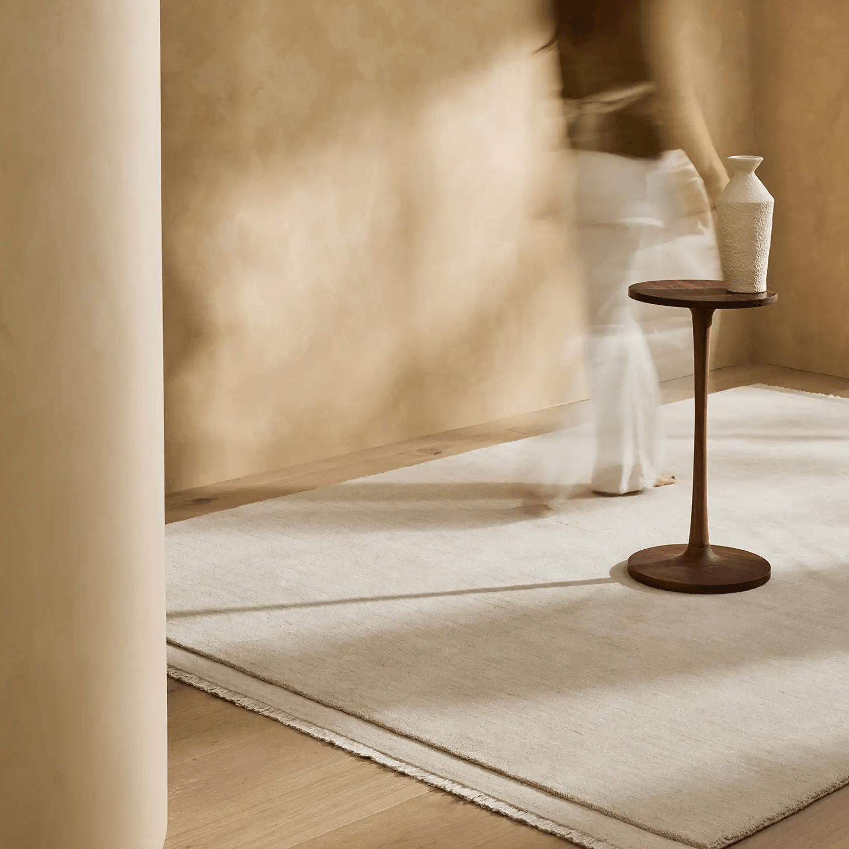 Weave Home Silvio Floor Rug - Ecru | NZ Wool | Two Sizes gallery detail image
