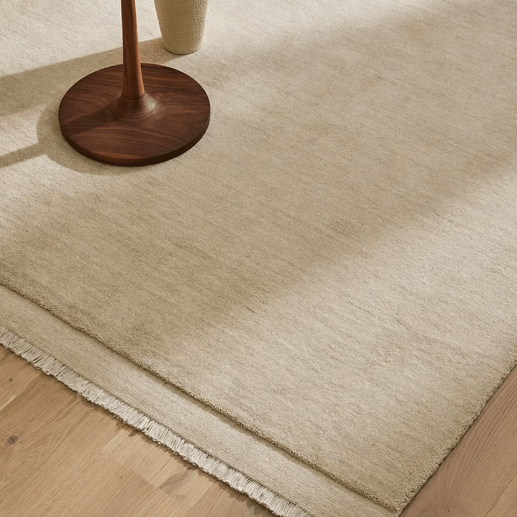 Weave Home Silvio Floor Rug - Ecru | NZ  Wool | Two Sizes gallery detail image