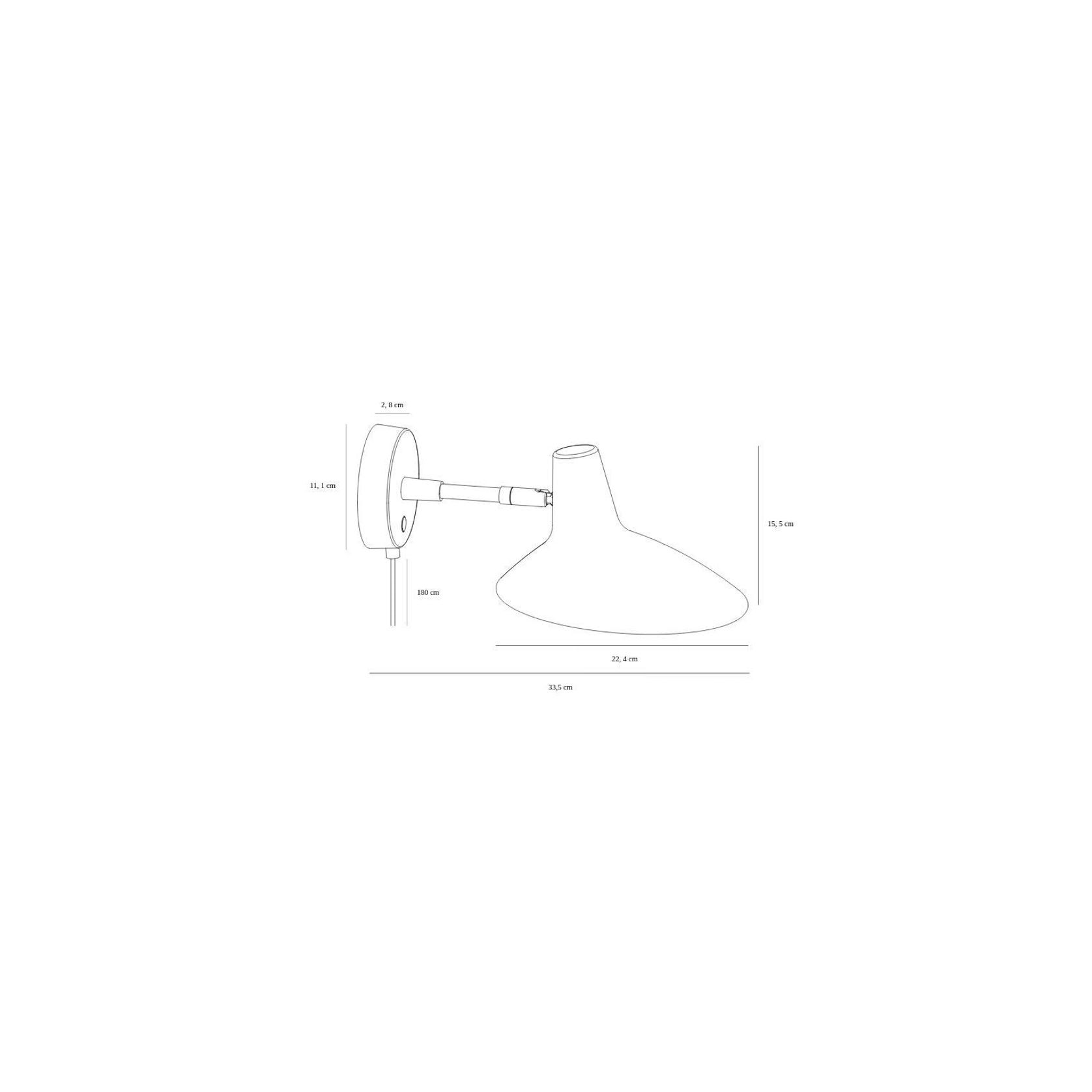 Darci Short Wall Light gallery detail image