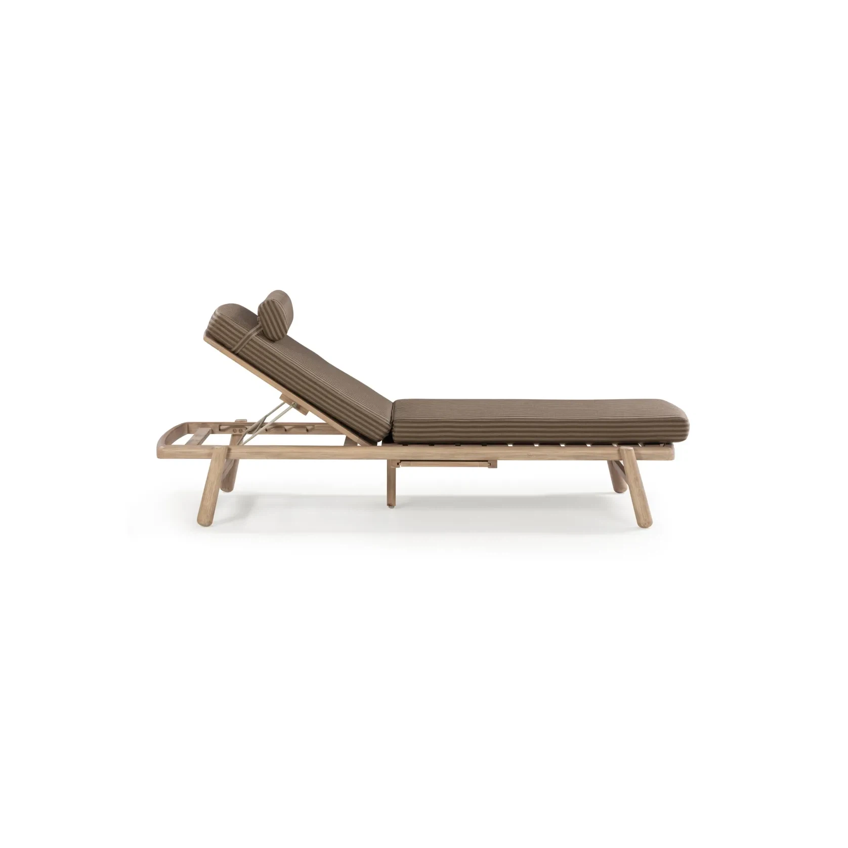Indra Outdoor Sun Lounge - Pebble Stripe gallery detail image