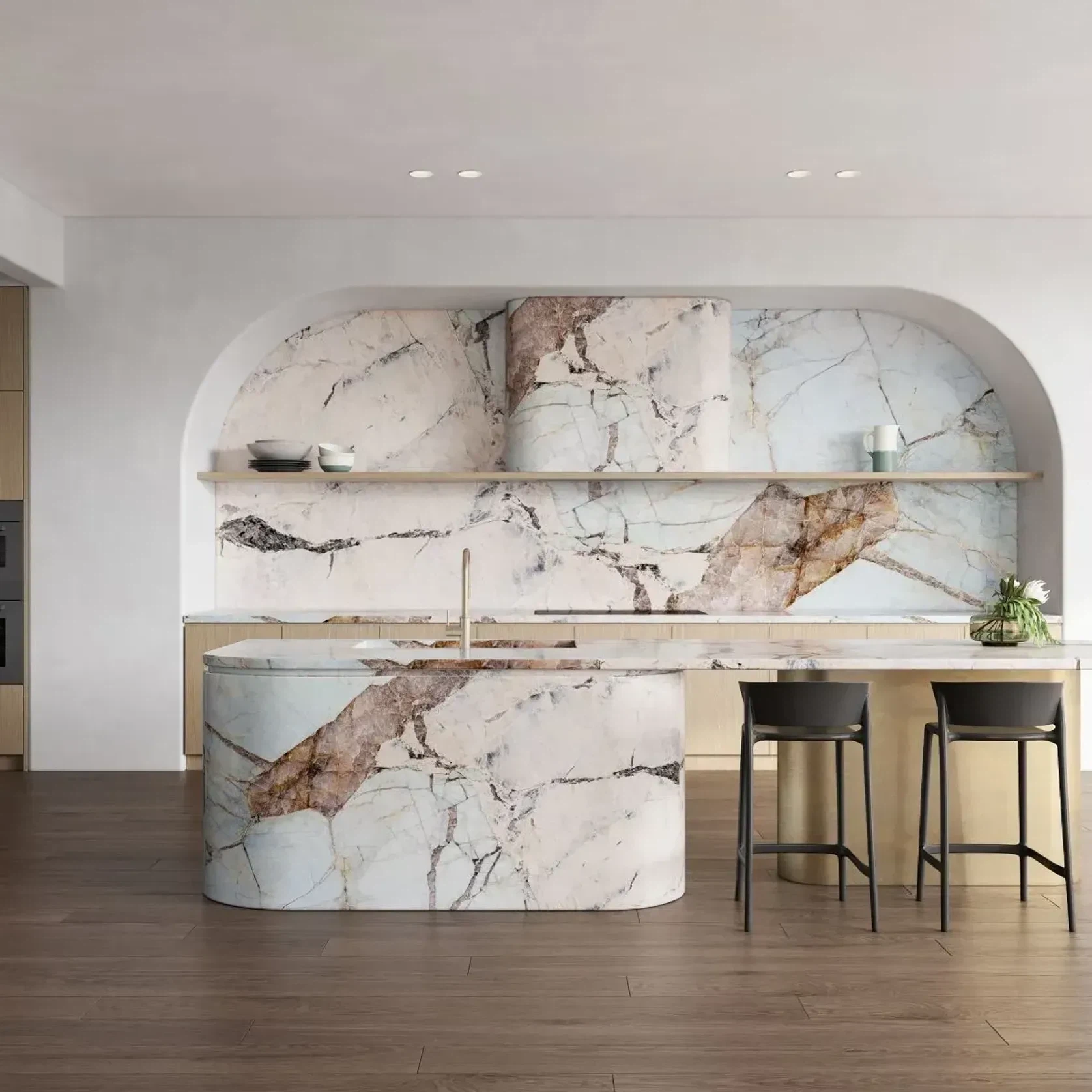Tiffany Blue Patagonia Quartzite Benchtop gallery detail image