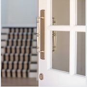 Iver Sarlat Door Pull Handle on Backplate 380mm x 65mm Polished Brass 9340 gallery detail image