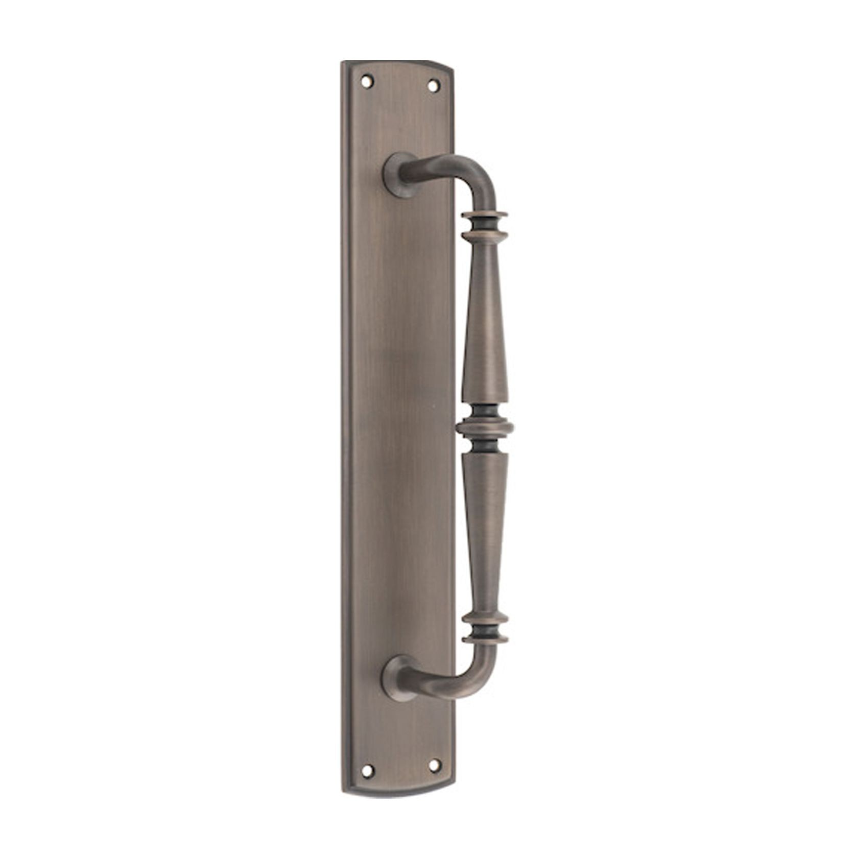 Iver Sarlat Door Pull Handle on Backplate Signature Brass 380mm x 65mm 9341 gallery detail image