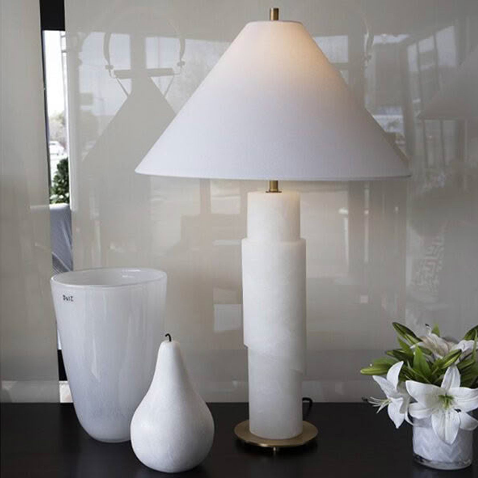Tz - Capri Table Lamp - Alabaster Base gallery detail image