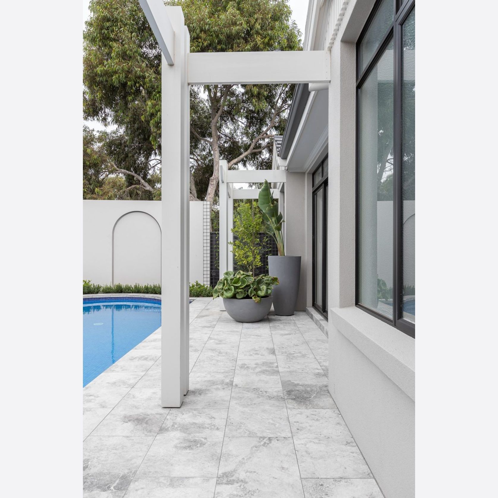 Tundra Grey Honed Limestone Tiles gallery detail image