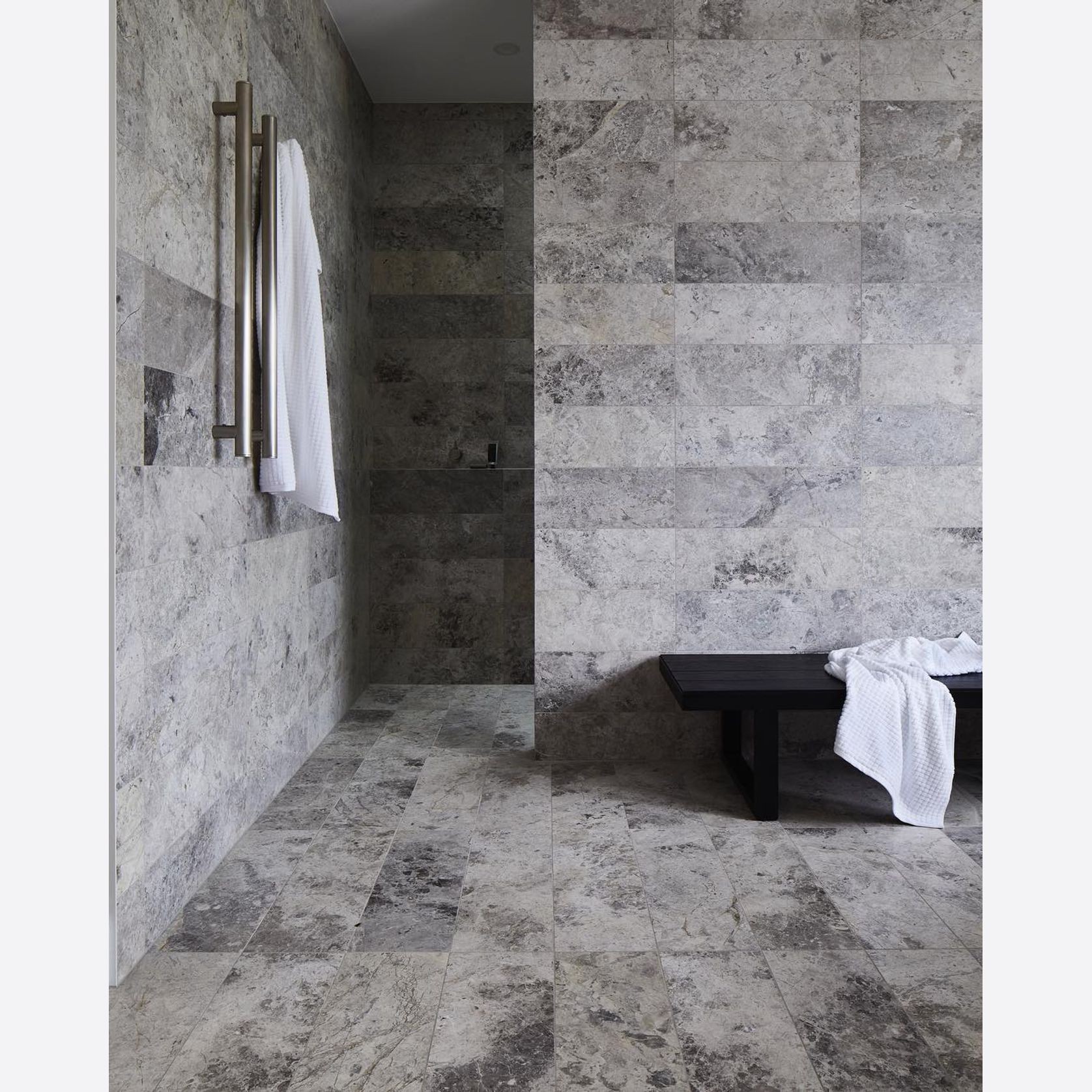 Tundra Grey Honed Limestone Tiles gallery detail image