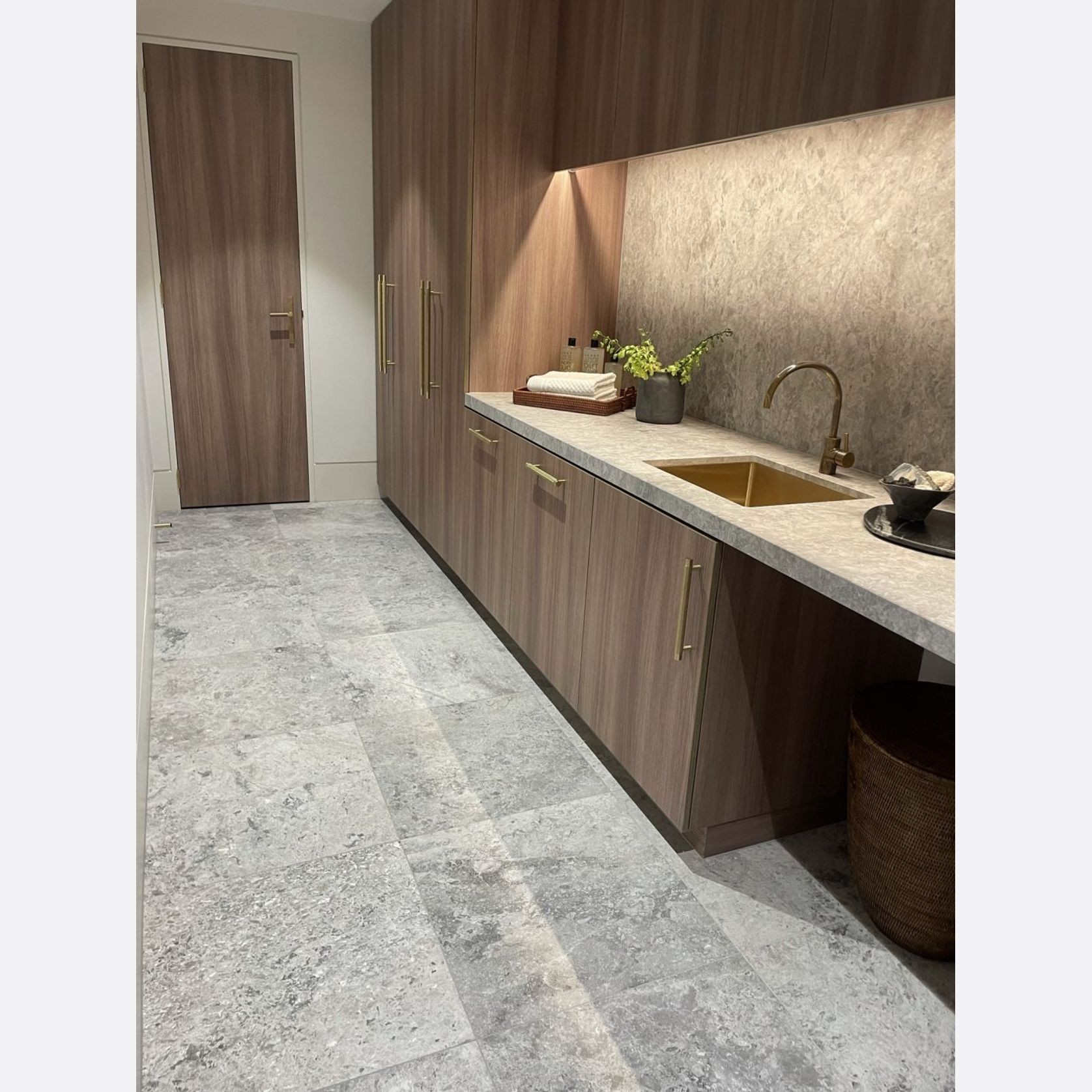 Tundra Grey Honed Limestone Tiles gallery detail image