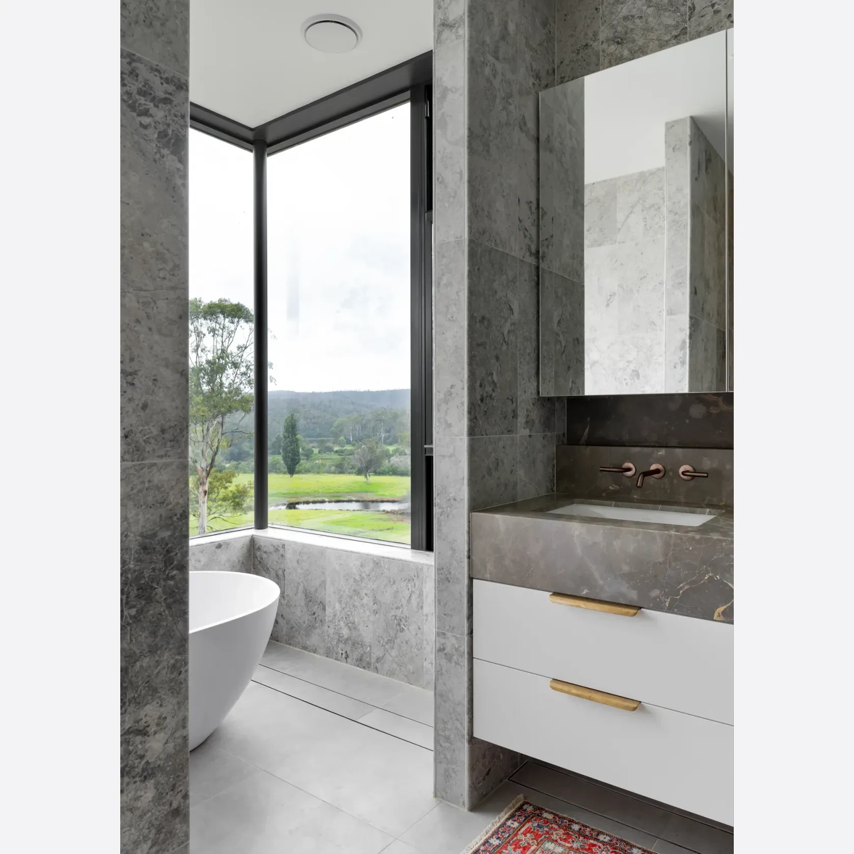 Tundra Grey Honed Limestone Tiles gallery detail image