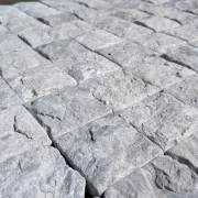 Tundra Grey Split Limestone Cobblestones gallery detail image