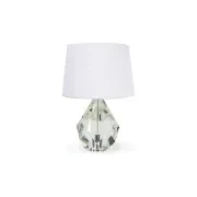 Florence Table Lamp - Crystal With White Shade gallery detail image