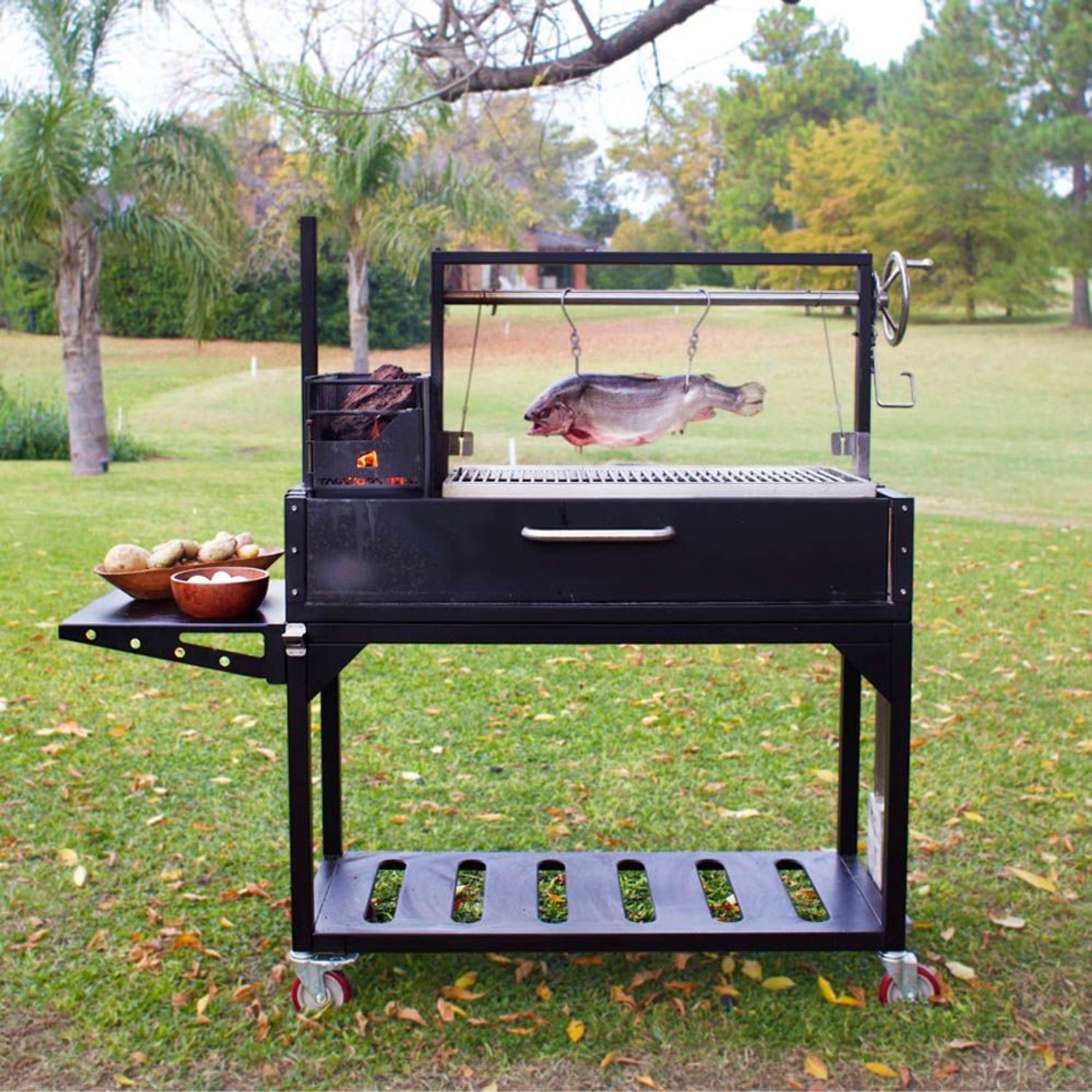 BBQ03SI Argentine Santa Maria Charcoal & Woodfired Parrilla Grill gallery detail image