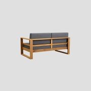Tasman Teak Double Left Arm Section gallery detail image