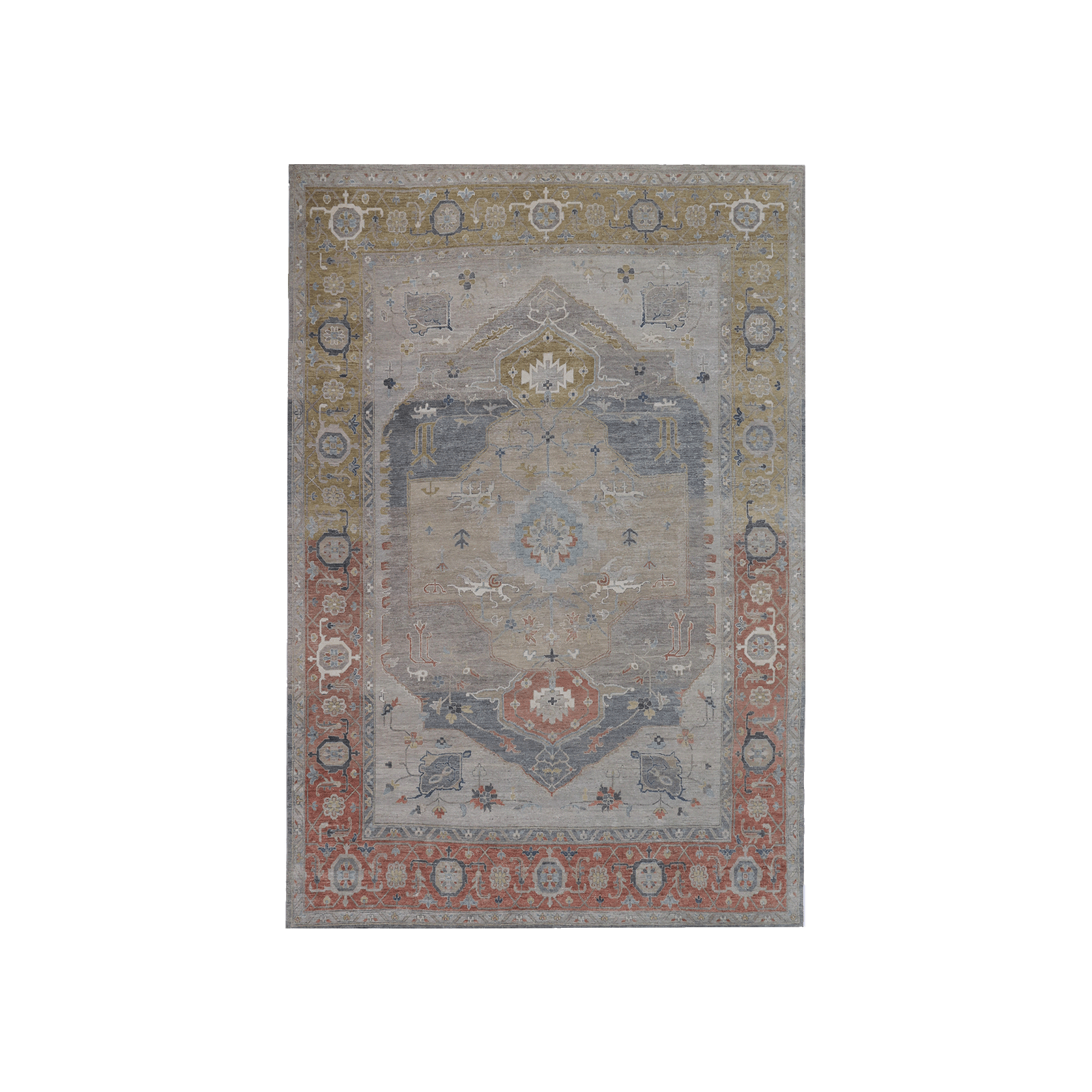 Narcissus Grey Rust Rug gallery detail image