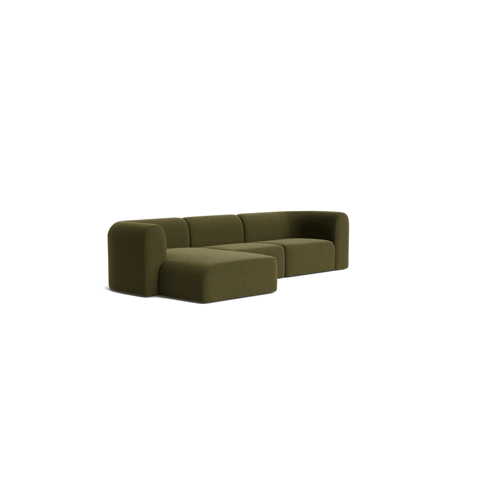 Berg 4 Seater LHF Chaise Sofa - Eden Leaf gallery detail image