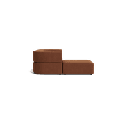 Stretch 3 Seater Chaise Sofa - Corduroy Cocoa gallery detail image