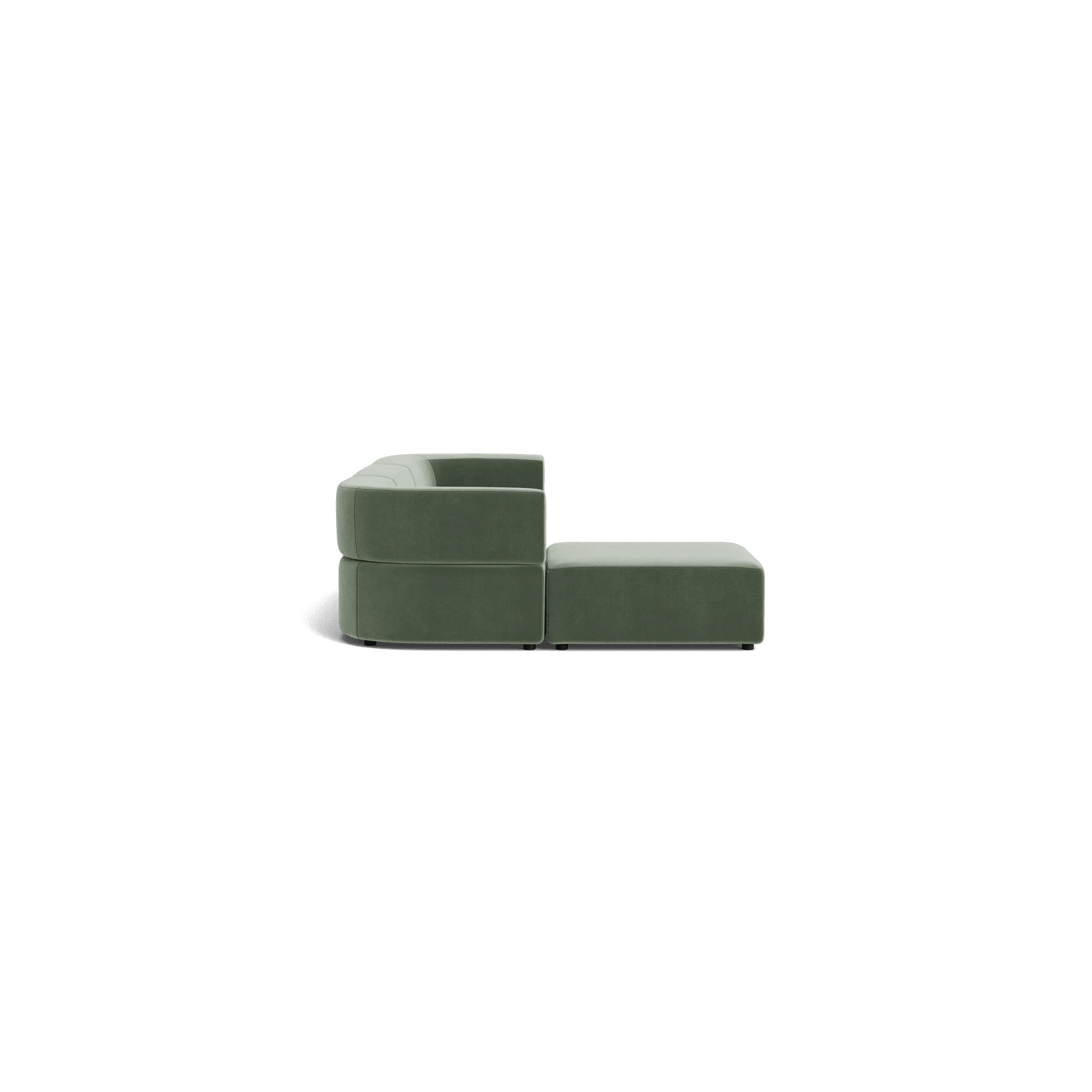 Stretch 4 Seater Chaise Sofa - Opal Ocean gallery detail image