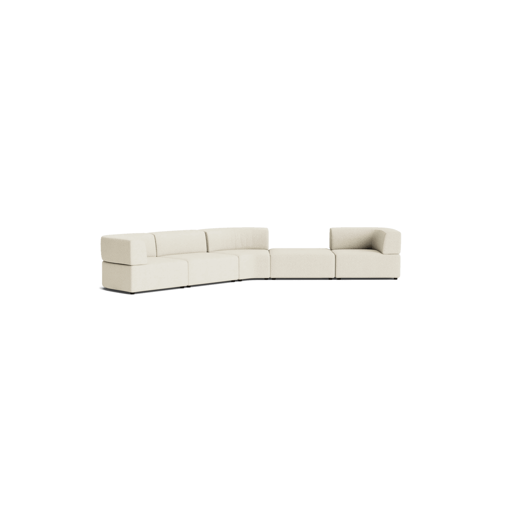 Stretch Large Angled Gap Sofa - Copenhagen Grey gallery detail image