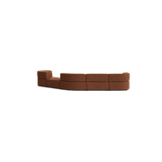 Stretch Large Angled Gap Sofa - Corduroy Cocoa gallery detail image