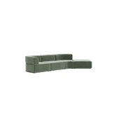 Stretch Open Angled Sofa - Opal Ocean gallery detail image