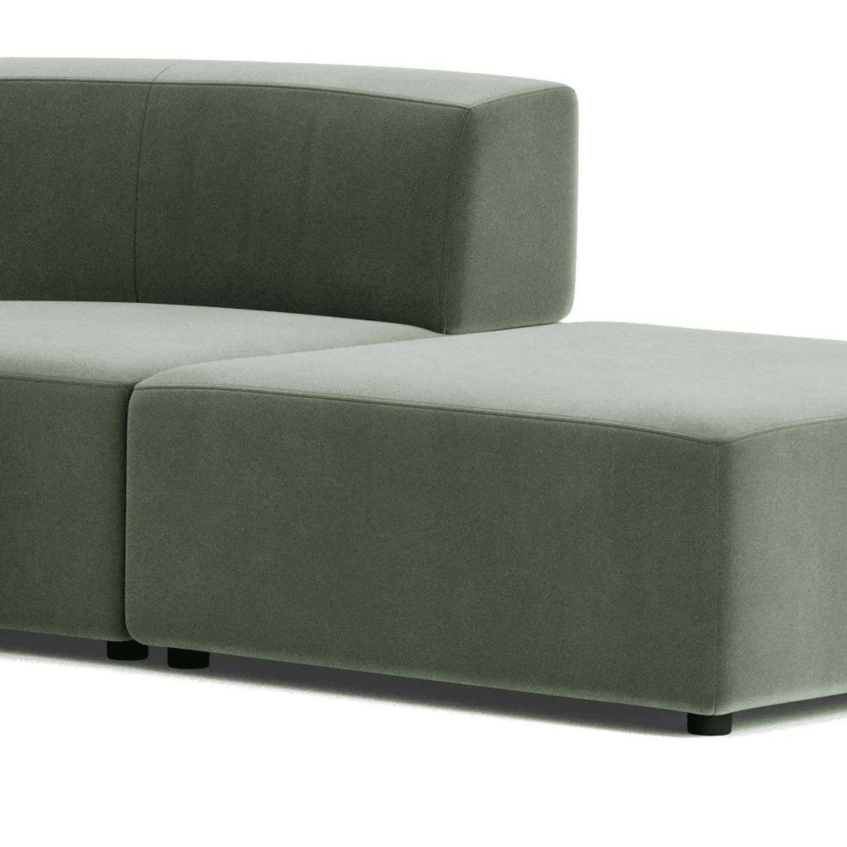 Stretch Open Angled Sofa - Opal Ocean gallery detail image