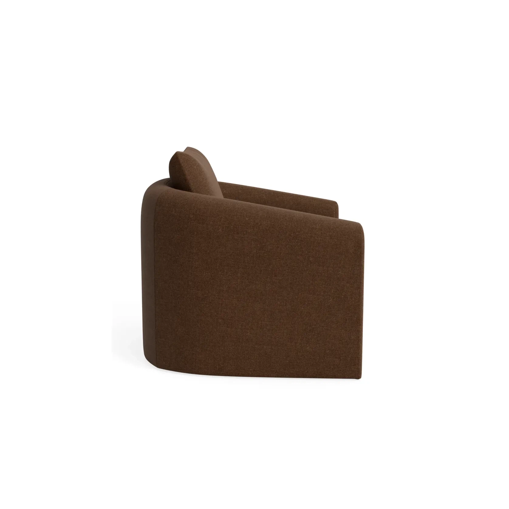 Crest Armchair - Fossil Chocolate gallery detail image