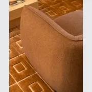Muro 4 Seater Chaise Sofa - Fossil Chocolate gallery detail image