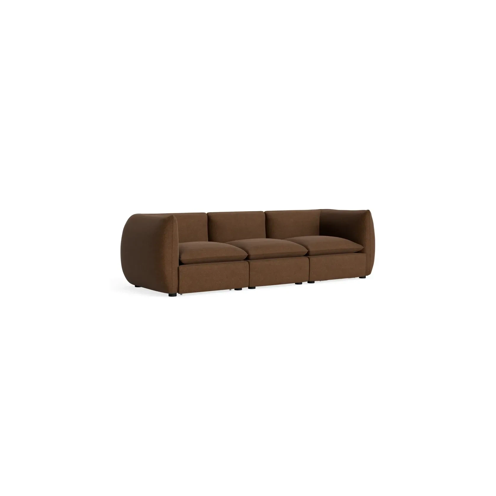 Muro 4 Seater Sofa - Fossil Chocolate gallery detail image